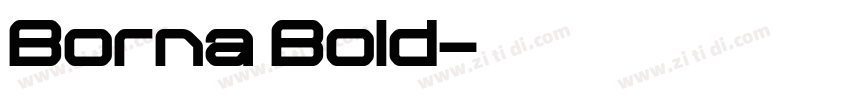 Borna Bold字体转换